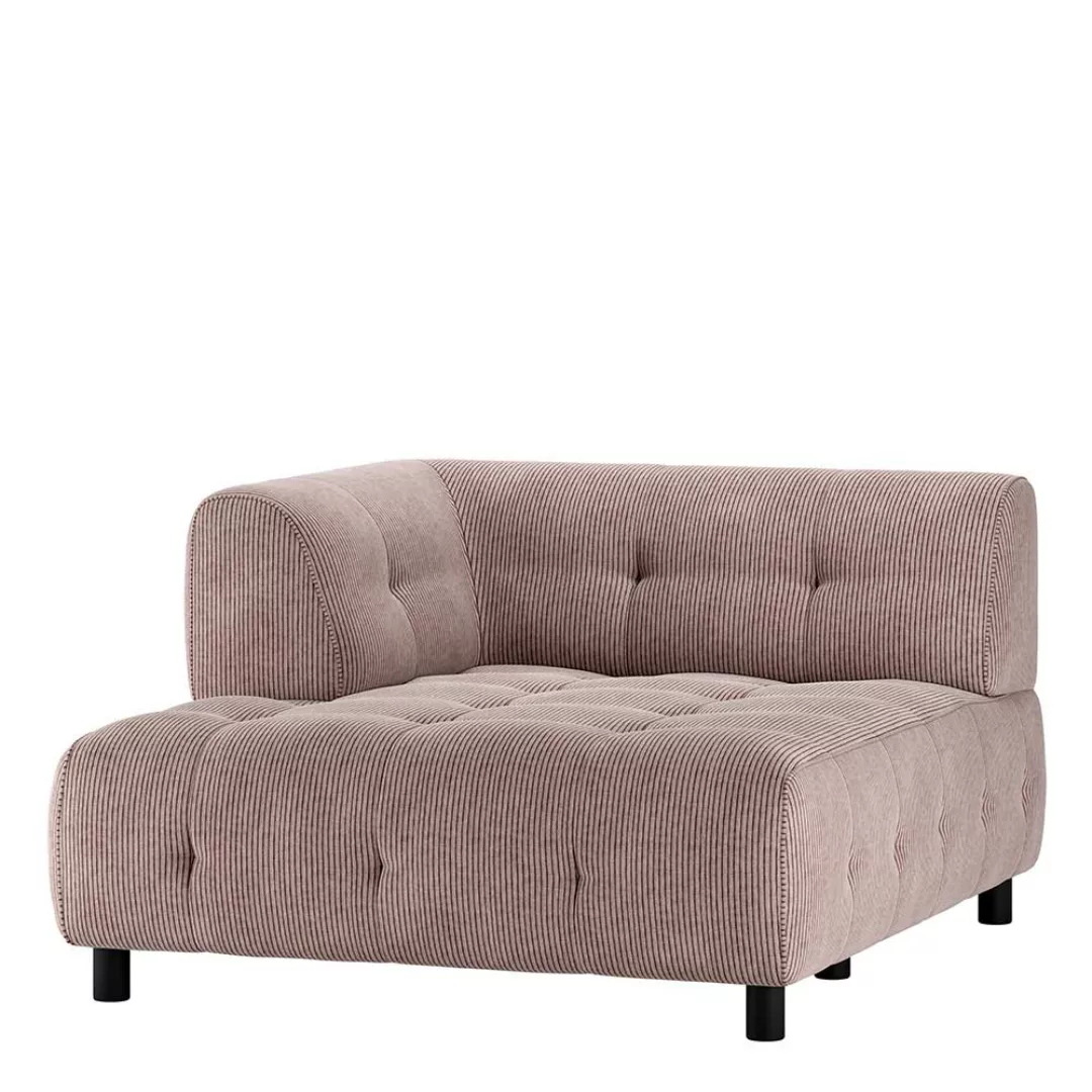 Sofa Element Mauve Cord in modernem Design 122 cm breit günstig online kaufen