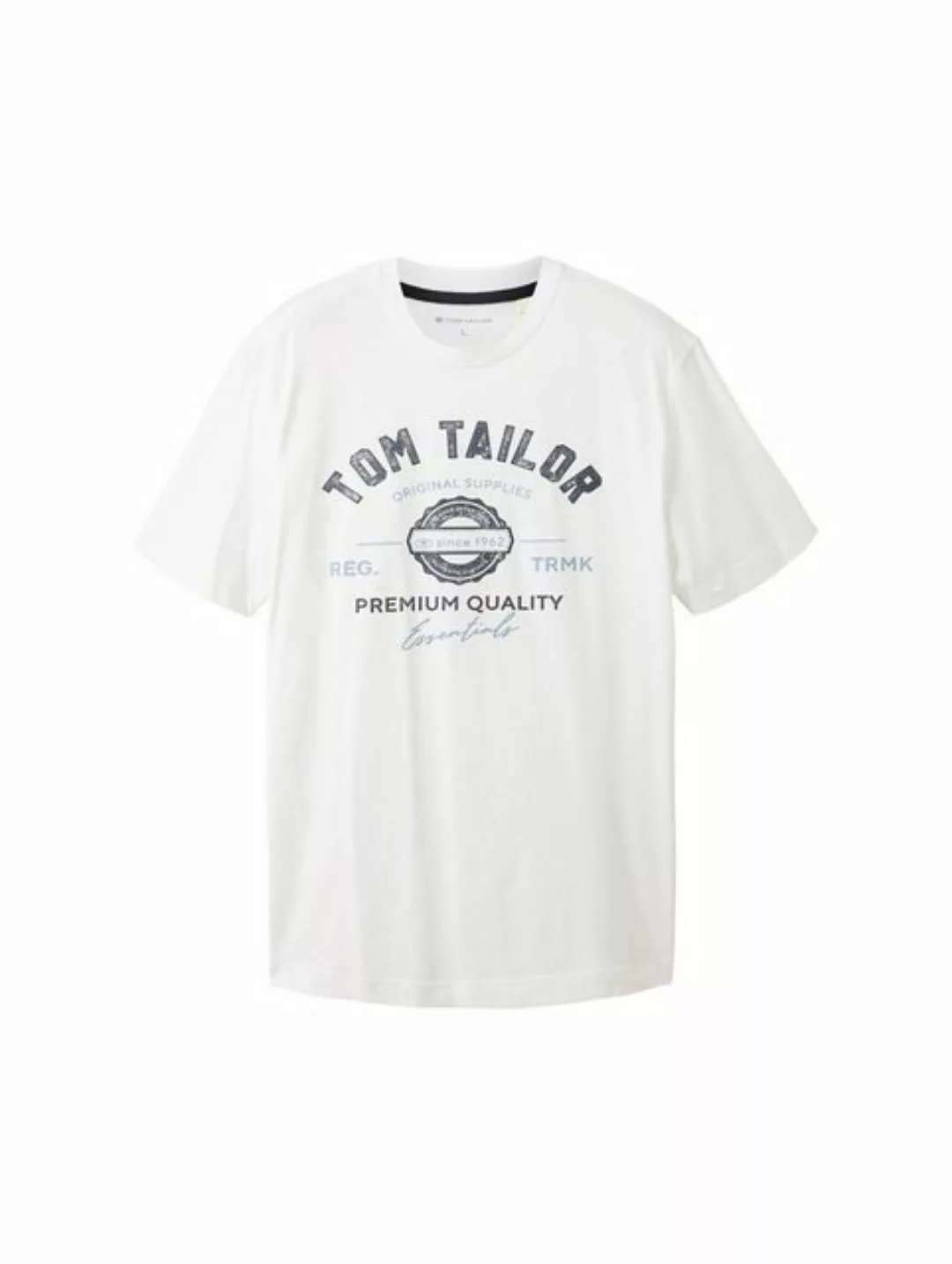 Tom Tailor Herren T-Shirt LOGO - Regular Fit günstig online kaufen