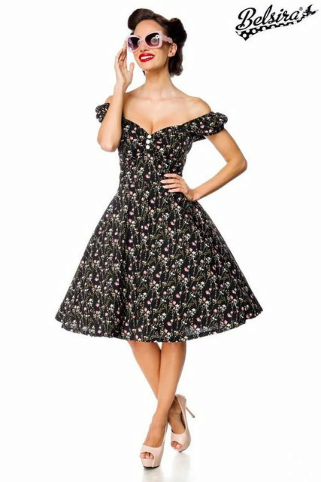 BELSIRA Trachtenkleid Belsira Schulterfreies Kleid - (3XL,4XL) günstig online kaufen