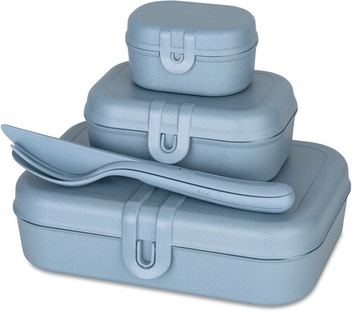 KOZIOL Lunchbox »+ Besteck-Set PASCAL READY«, (Set, 4 tlg.), Made in German günstig online kaufen