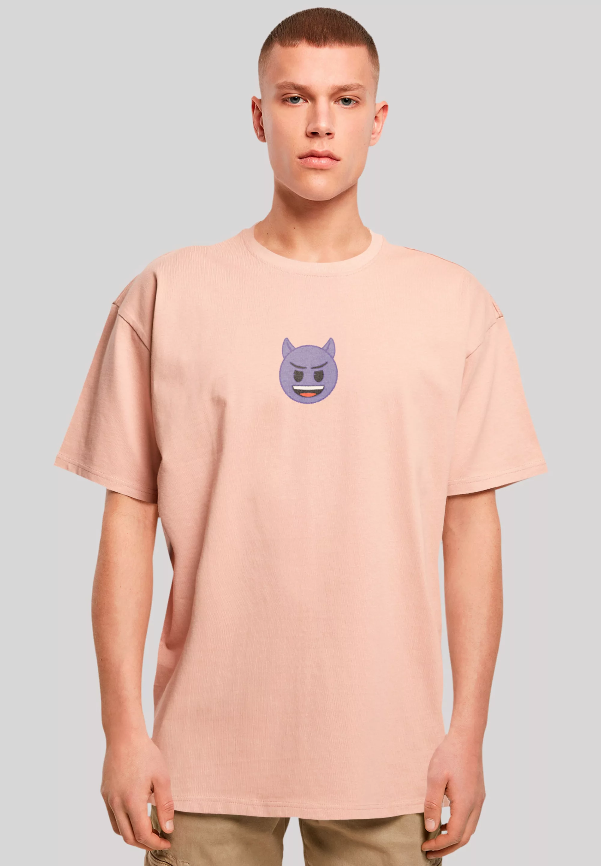 F4NT4STIC T-Shirt "emoji couture evil smiling purple face", Premium Qualitä günstig online kaufen