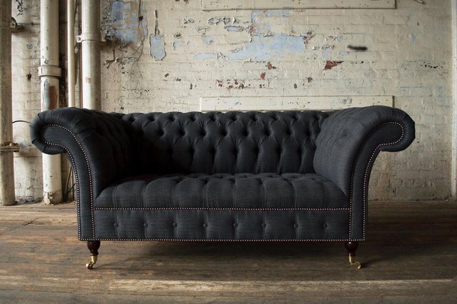 Xlmoebel Sofa Großes Sitzmöbel aus Stoff im Chesterfield-Stil, Textilsofa m günstig online kaufen