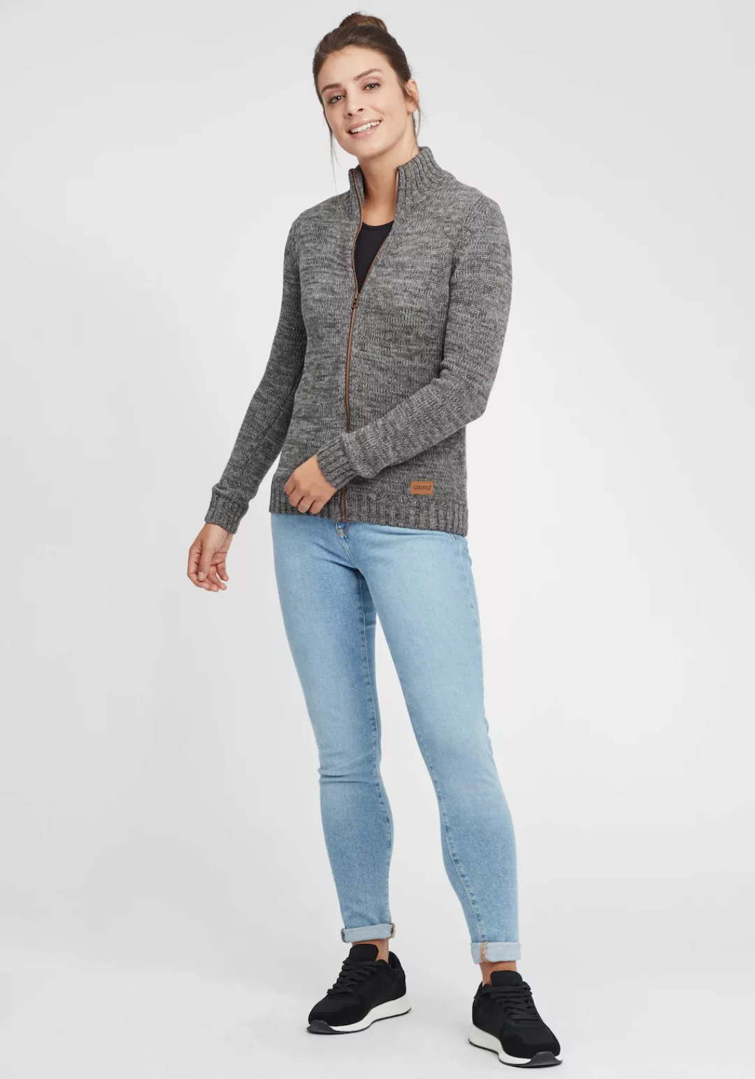 OXMO Strickjacke OXPhenix Cardigan mit Stehkragen günstig online kaufen