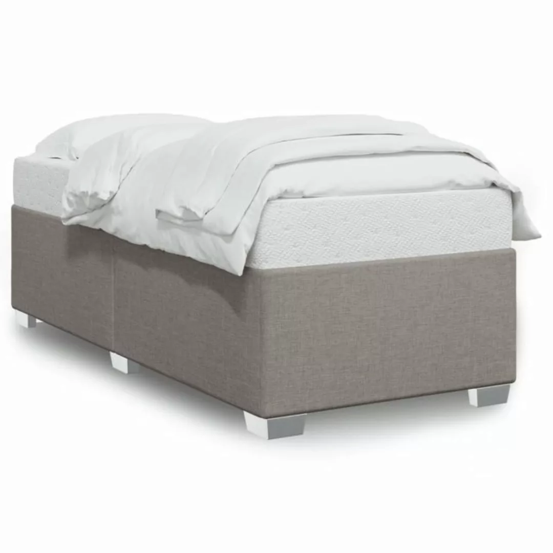 vidaXL Bett Bettgestell Taupe 90x200 cm Stoff günstig online kaufen