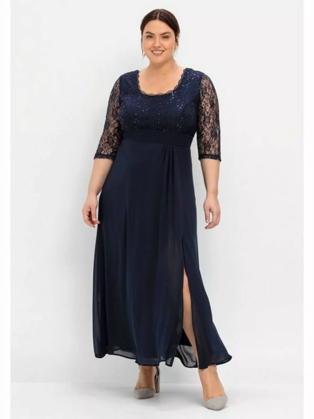 Sheego Abendkleid "Große Größen", mit weitem Rockteil günstig online kaufen
