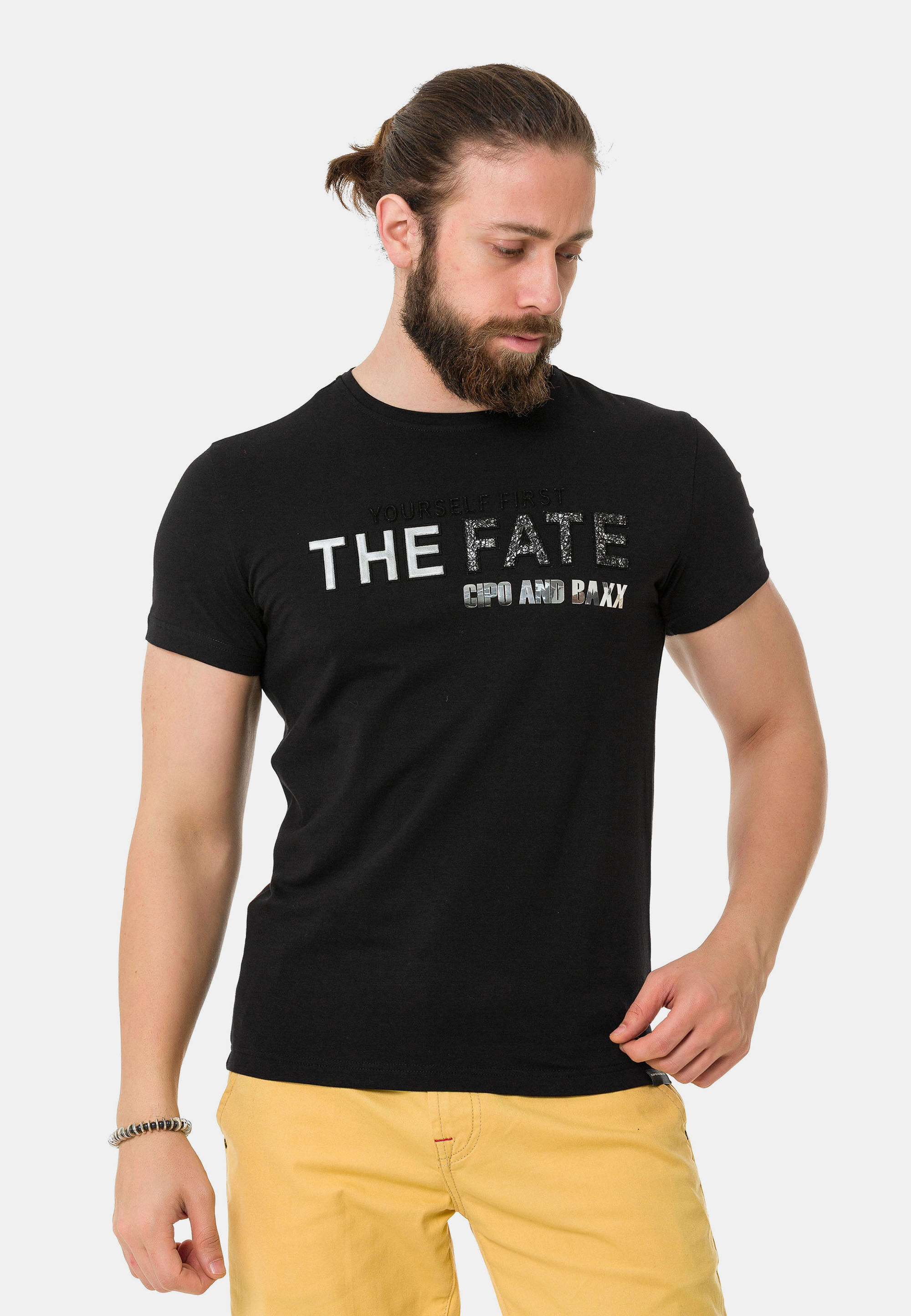 Cipo & Baxx T-Shirt "T-Shirt", mit Rundhals-Ausschnitt günstig online kaufen