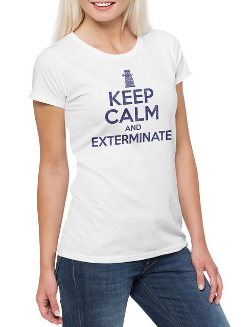 Urban Backwoods Print-Shirt Keep Calm And Exterminate Damen T-Shirt Graham günstig online kaufen