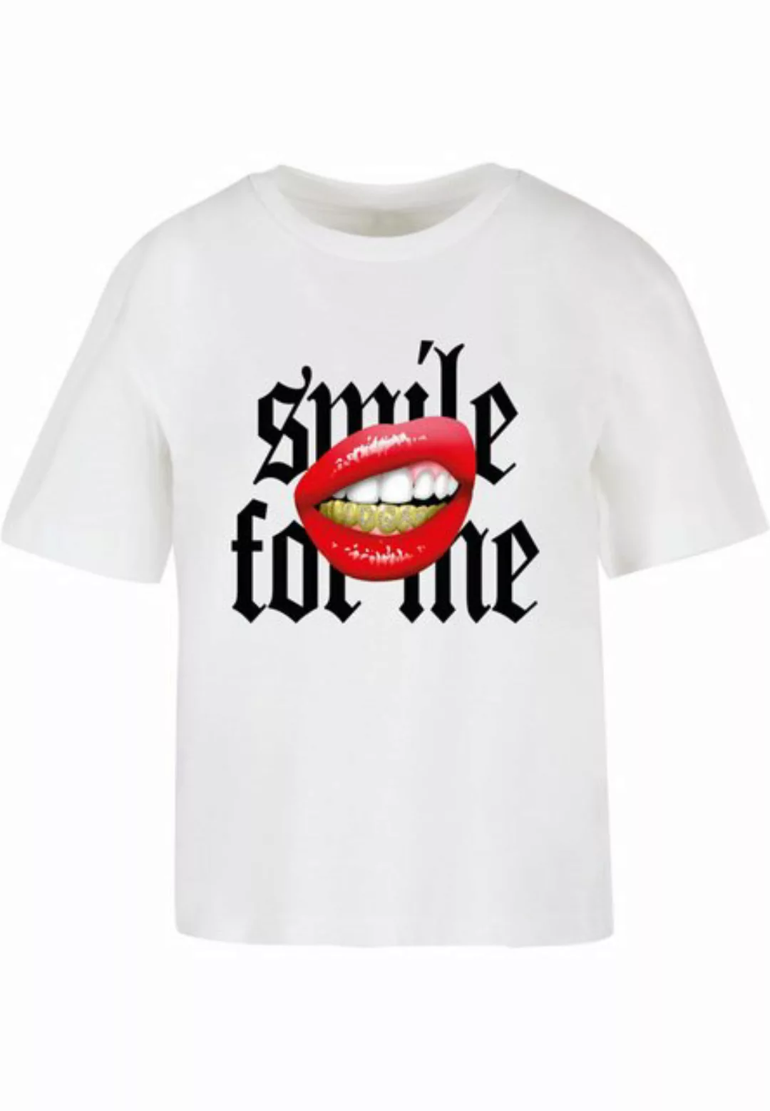 Mister Tee Ladies T-Shirt Smile For Me Tee günstig online kaufen