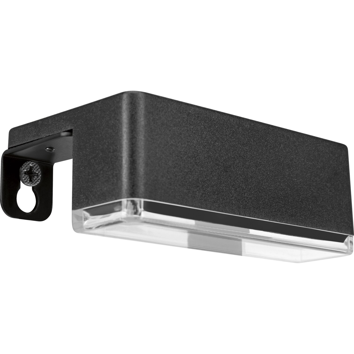 LED Solar-Wandleuchte 2er-Set 9,5 cm x 3,5 cm x 6 cm Schwarz günstig online kaufen