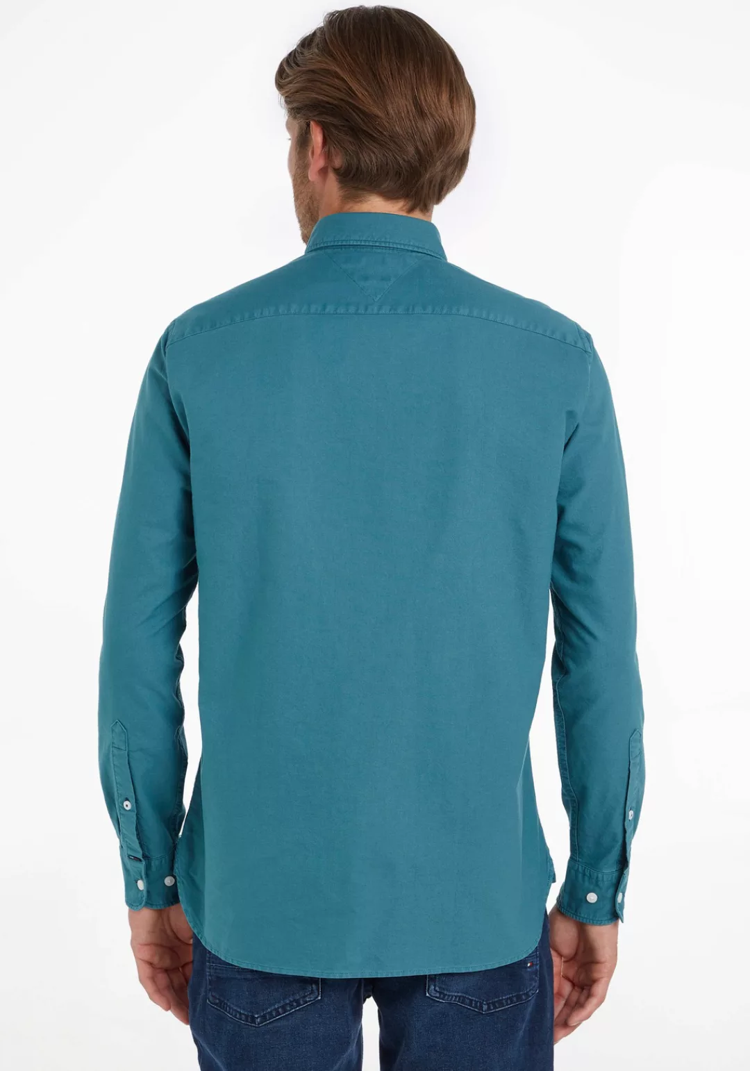 Tommy Hilfiger Langarmhemd PIGMENT GARMENT DYE RF SHIRT in klassischem Desi günstig online kaufen