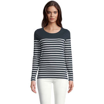 Sols  Langarmshirt Matelot camiseta mujer manga larga-100% algodón peinado günstig online kaufen