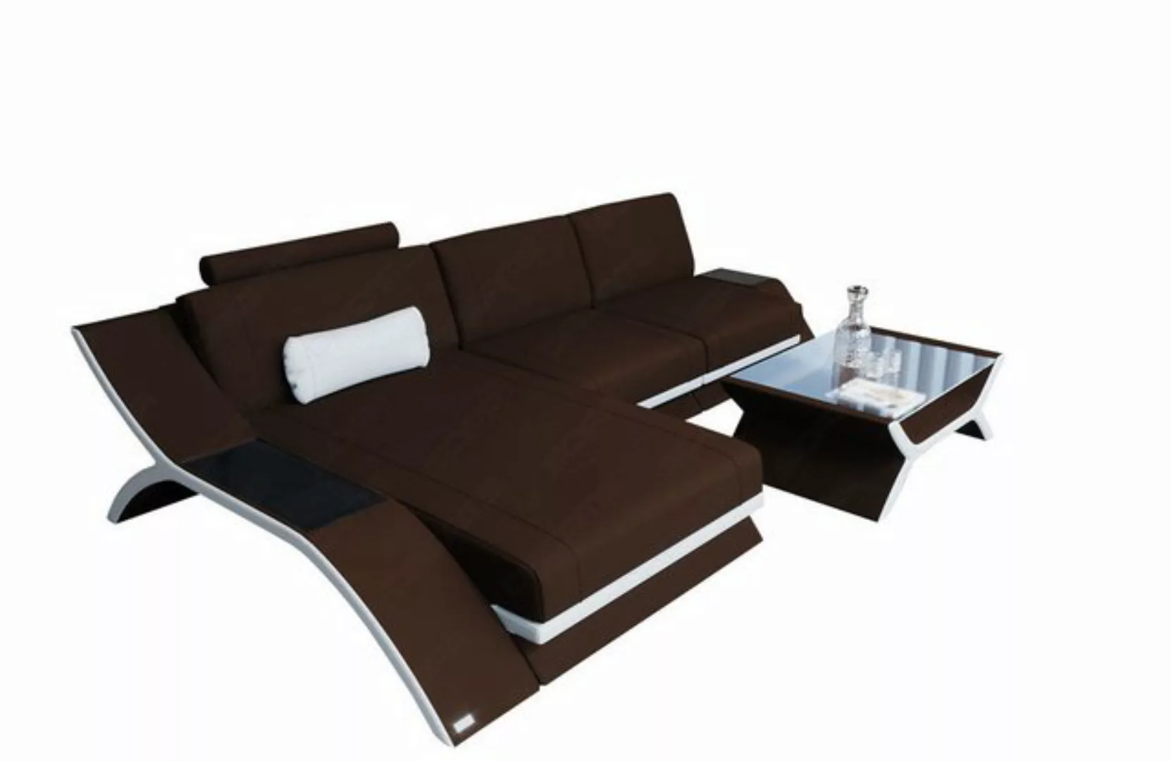 Sofa Dreams Ecksofa Polster Sofa Stoff Couch Calabria L Form Stoffsofa, Mik günstig online kaufen