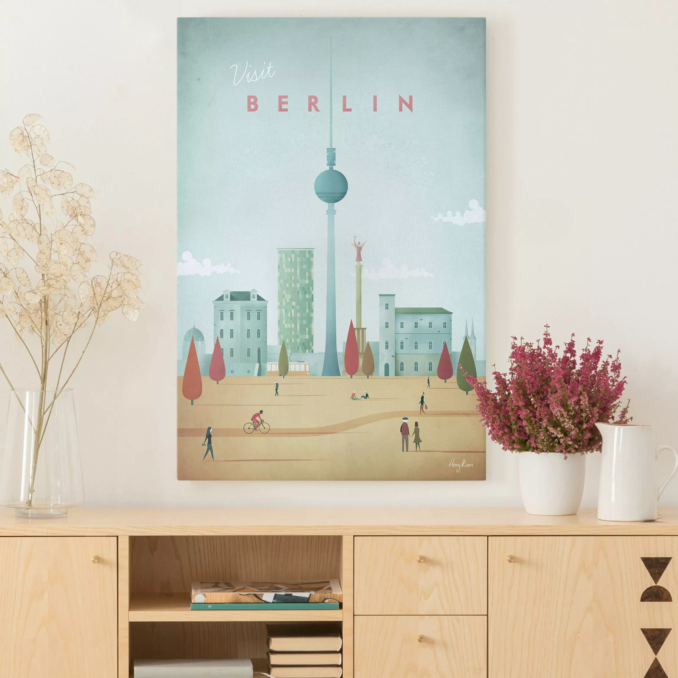 Leinwandbild Reiseposter - Berlin günstig online kaufen