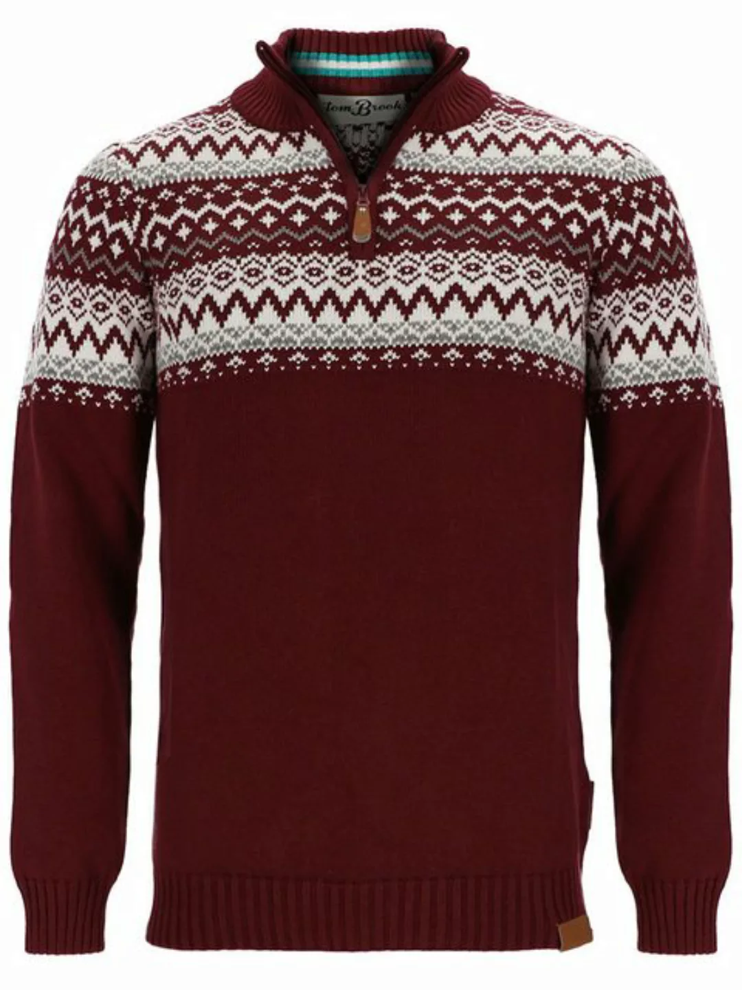 tomBrook Troyer Herren Strickpullover mit Norweger-Muster - Pullover mit Tr günstig online kaufen