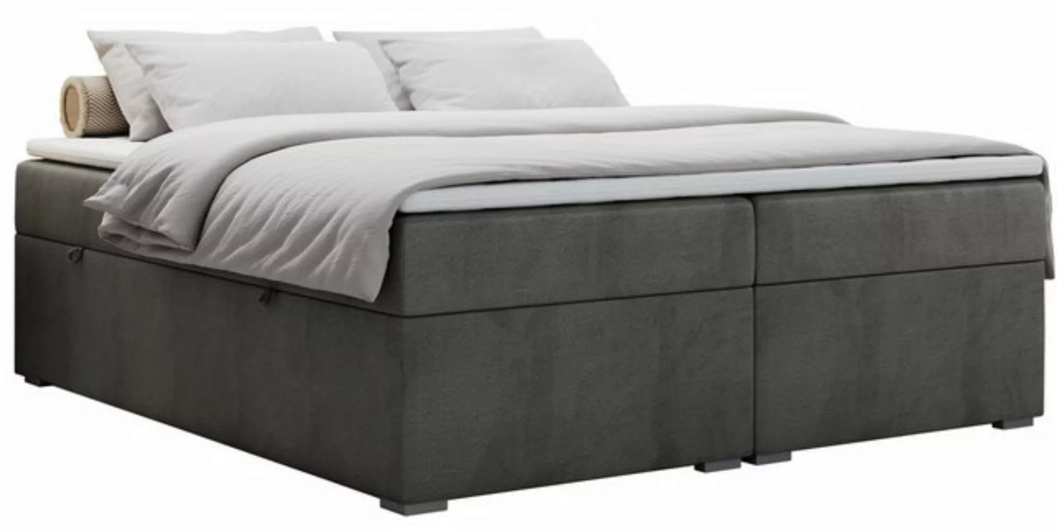 MKS MÖBEL Boxspringbett BESS, Doppelbett mit Multipocket-Matratze und Toppe günstig online kaufen