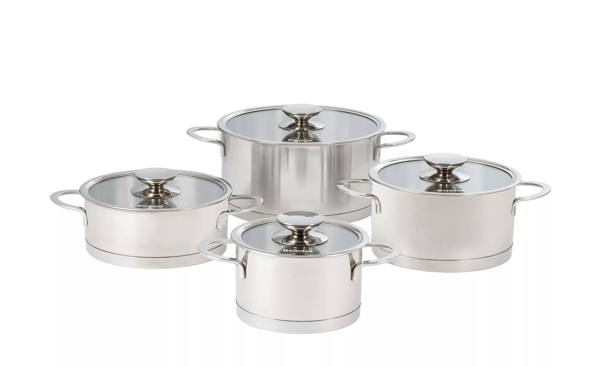 Berndes Topfset, 8-teilig  Millesima - silber - Edelstahl - Sconto günstig online kaufen