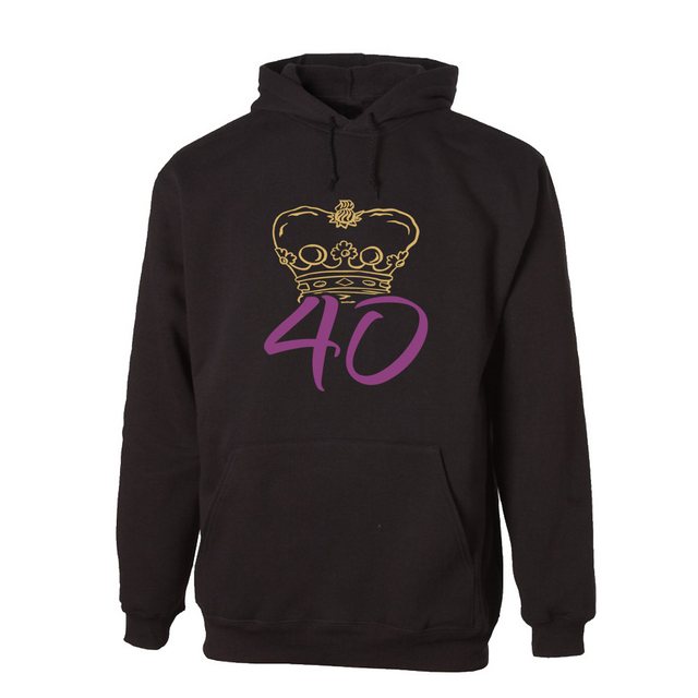 G-graphics Hoodie 40 mit Krone zum 40ten Geburtstag mit trendigem Frontprin günstig online kaufen