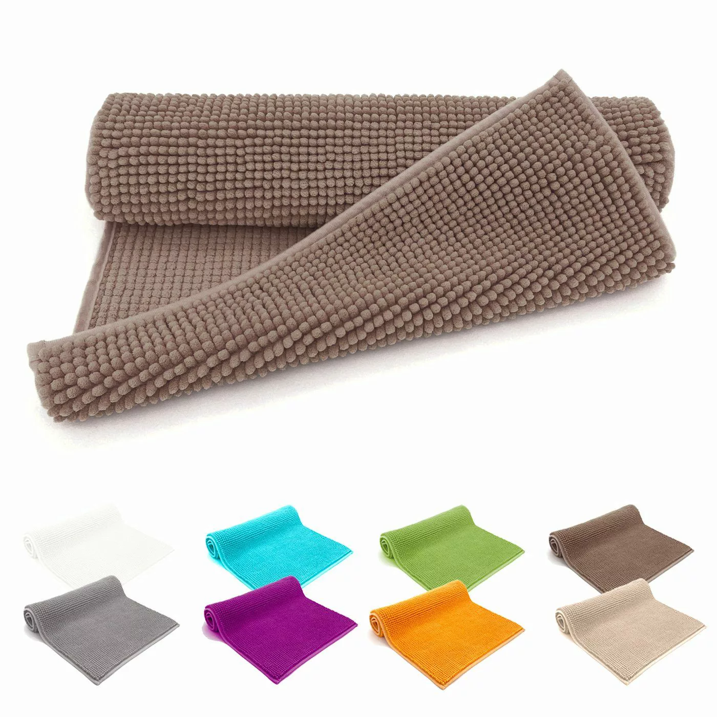 heimtexland Badematte Badvorleger Chenille Badteppich Duschvorleger, günstig online kaufen