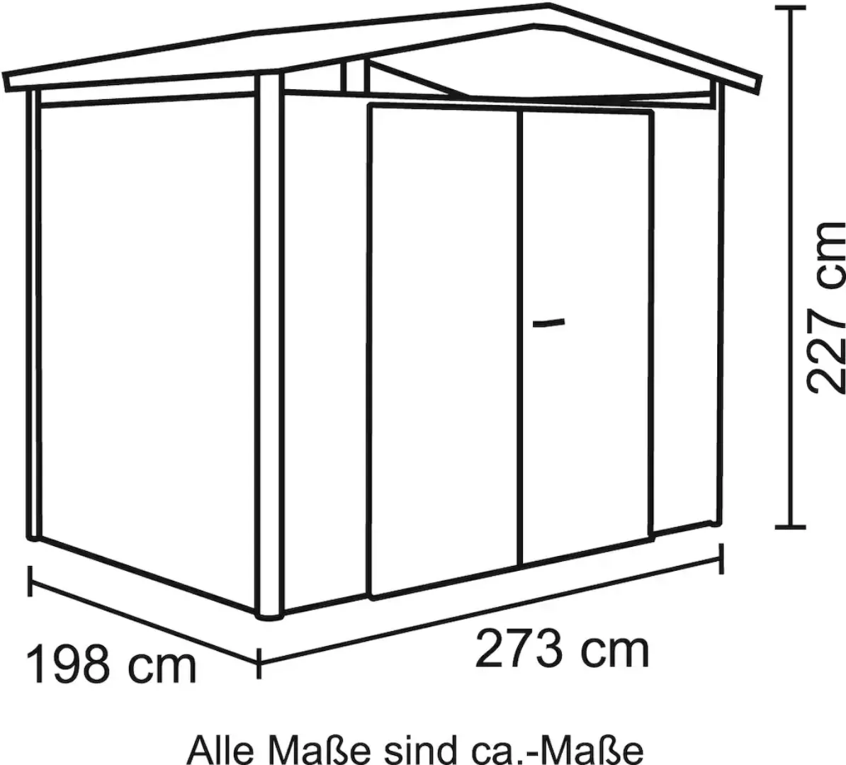 Biohort Gerätehaus "Panorama P2" günstig online kaufen