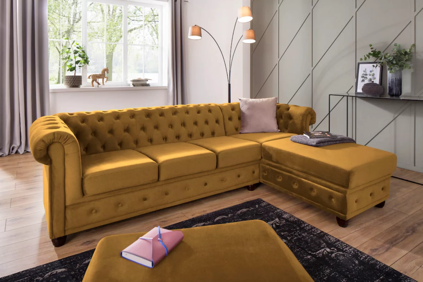 Home affaire Chesterfield-Sofa "New Castle" günstig online kaufen