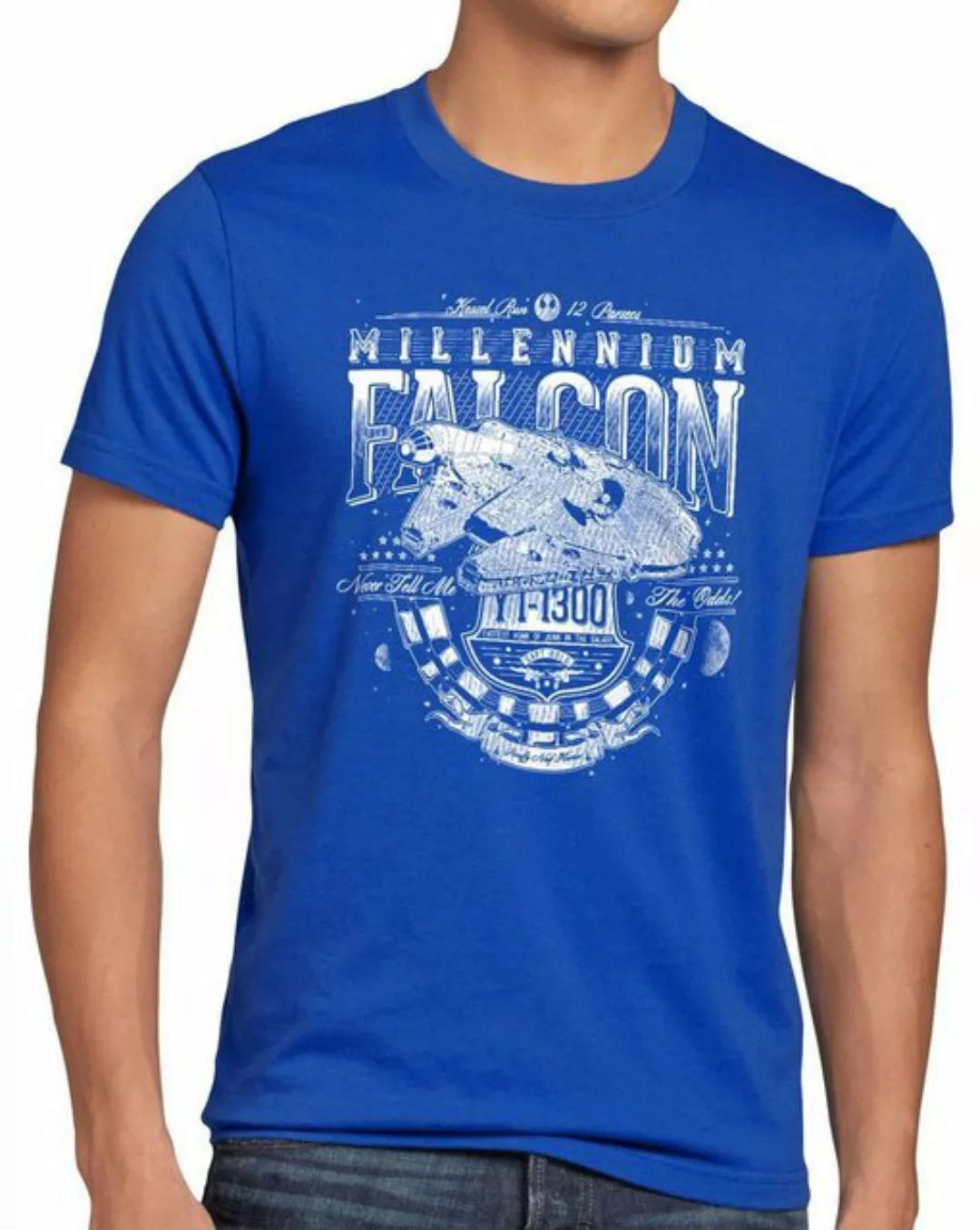 style3 Print-Shirt Herren T-Shirt Kossal-Flug 12 Parsec rasender falke spru günstig online kaufen