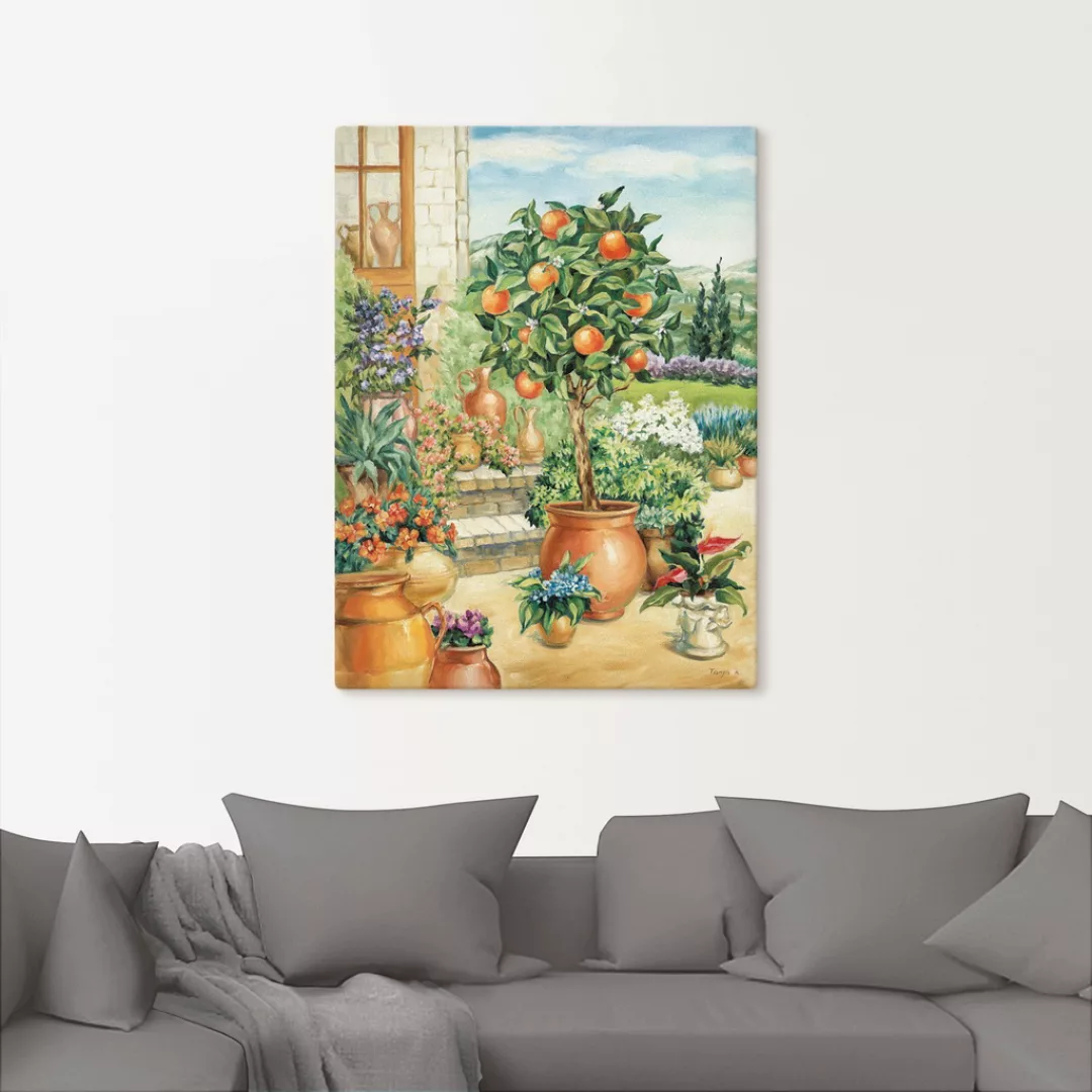 Artland Wandbild "Orangenbaum im Garten", Garten, (1 St.), als Alubild, Out günstig online kaufen