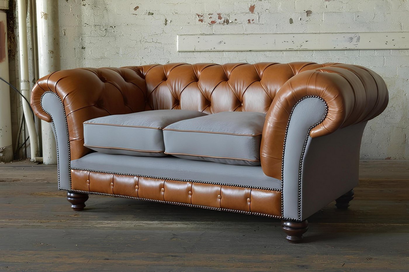 Xlmoebel Sofa neues dreisitziges Chesterfield-Sofa mit Design-Polsterung au günstig online kaufen