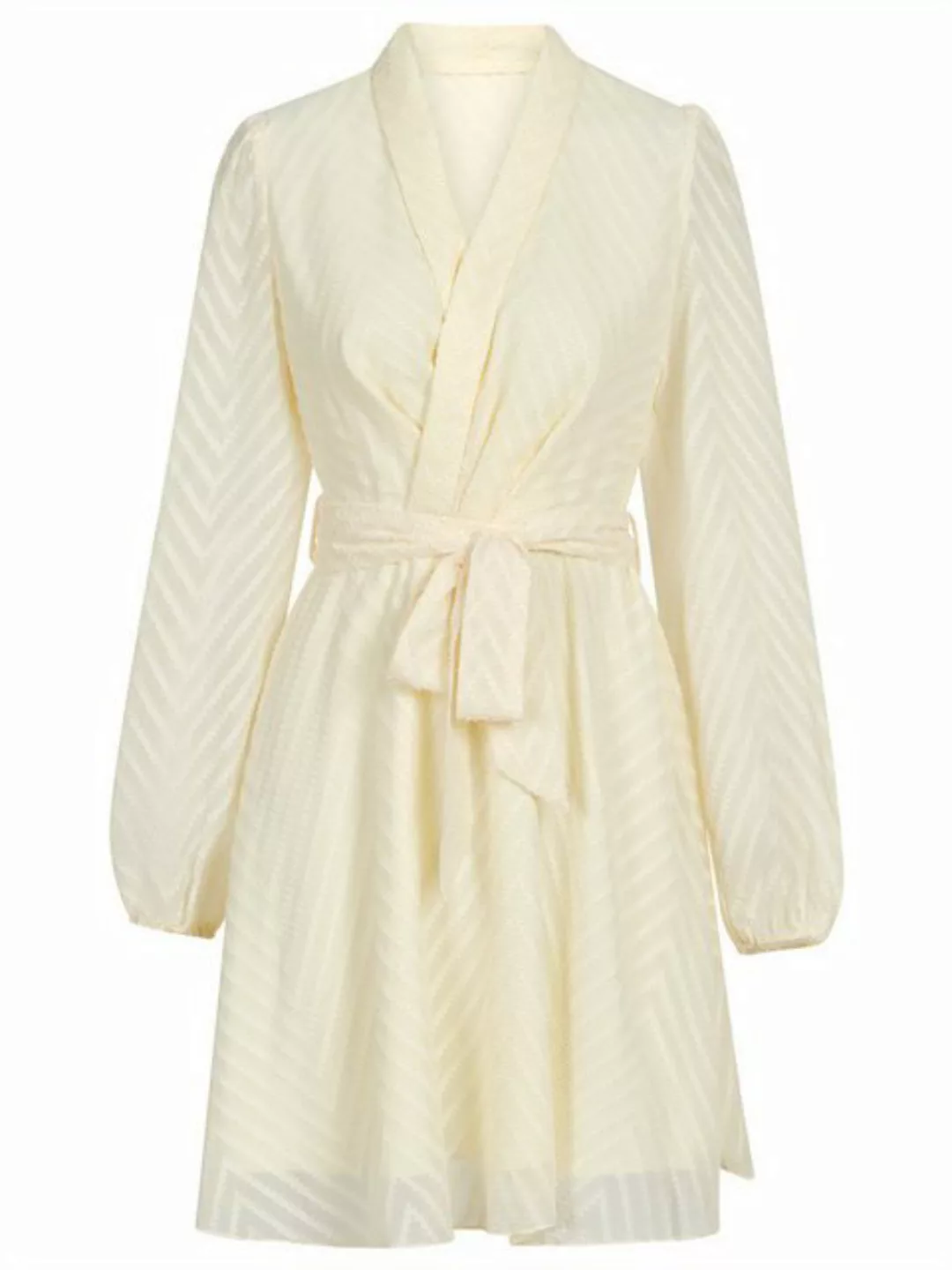 AFAZ New Trading UG Sommerrock Durchsichtiges Kleid Bindegürtel langen Ärme günstig online kaufen