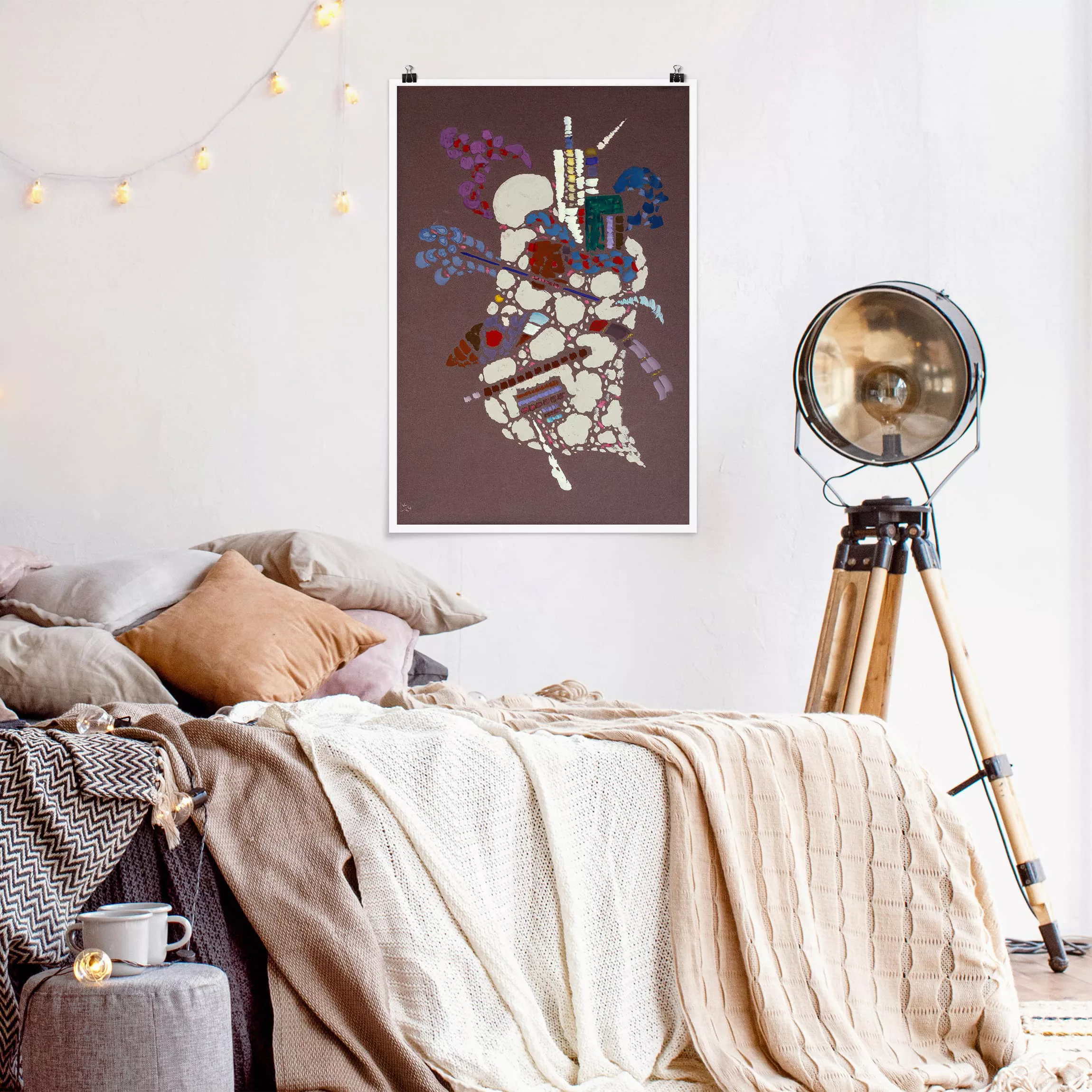 Poster Kunstdruck - Hochformat Wassily Kandinsky - Taches Grises günstig online kaufen
