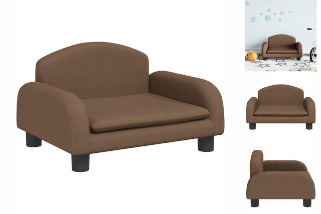 vidaXL Kindersofa Kindersofa Braun 50x40x30 cm Stoff günstig online kaufen