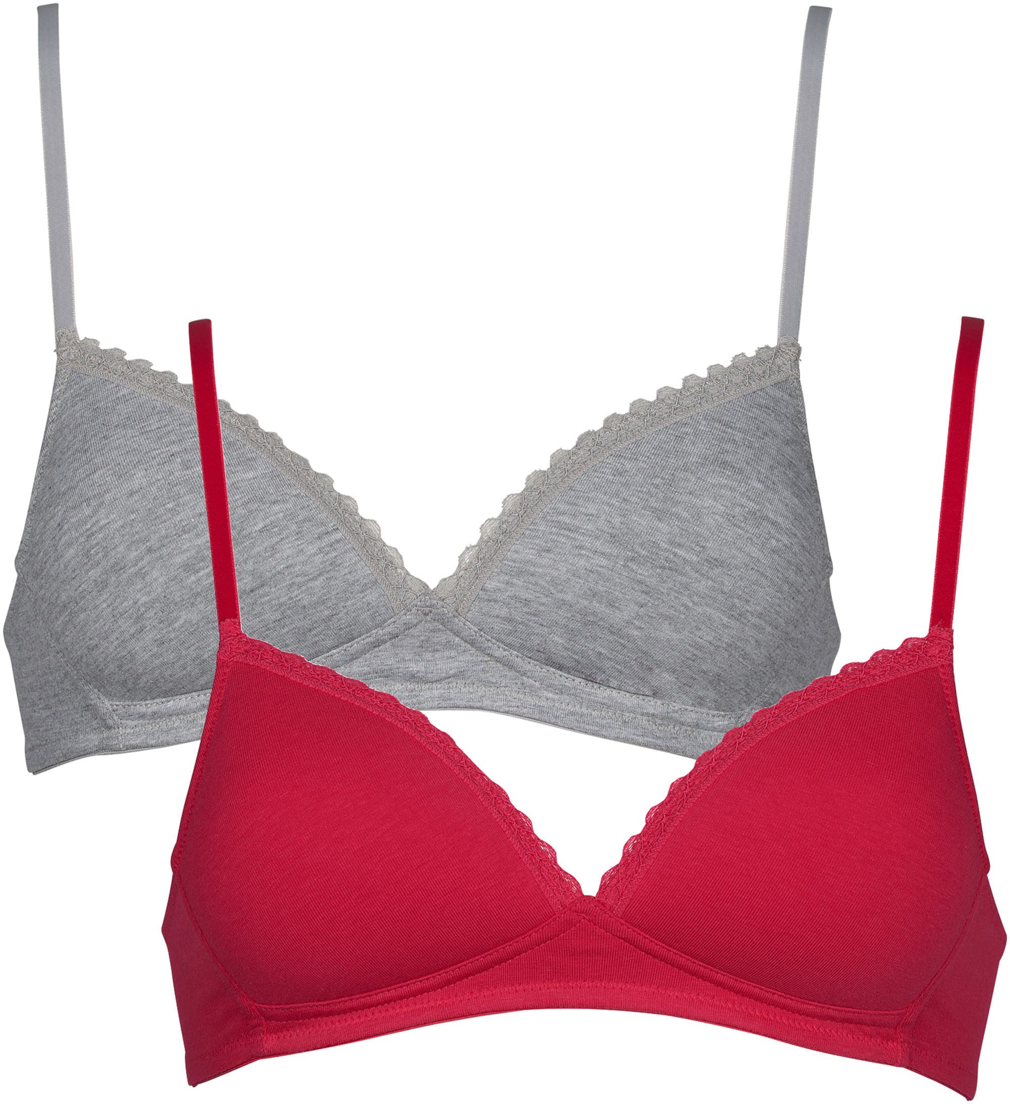 My Basic Soft-BH "padded cotton bra", mit zarter Spitzenapplikation günstig online kaufen