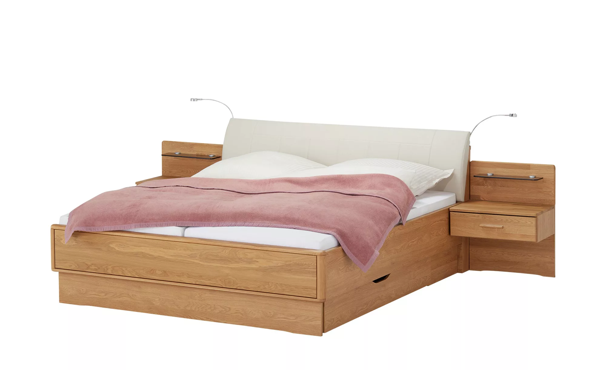 Woodford Bettanlage mit Bettschubkästen - holzfarben - Betten > Bettgestell günstig online kaufen