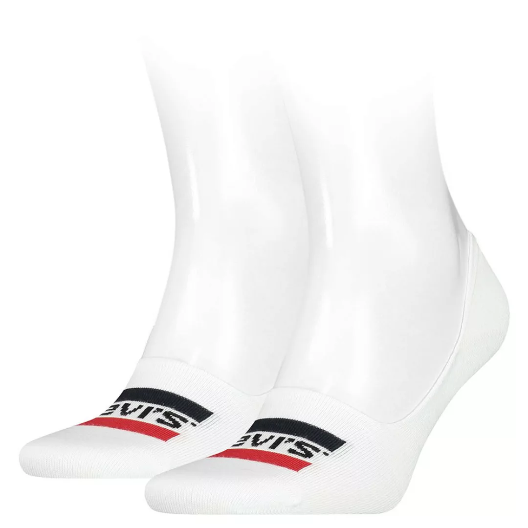 Levi´s ® Rise Logo Low Socken 2 Paare EU 43-46 White günstig online kaufen