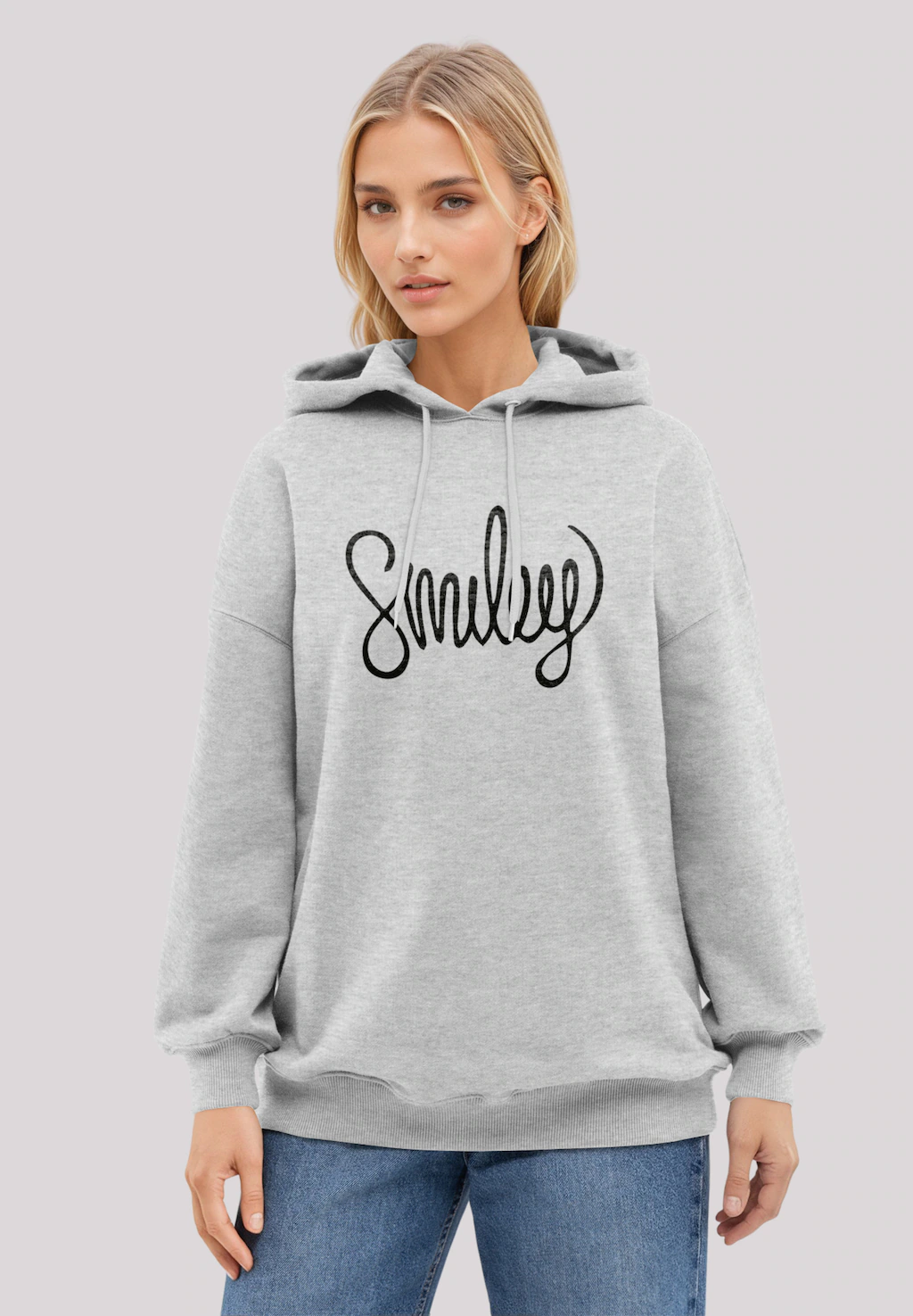 F4NT4STIC Kapuzenpullover "SMILEY black", Premium Qualität günstig online kaufen