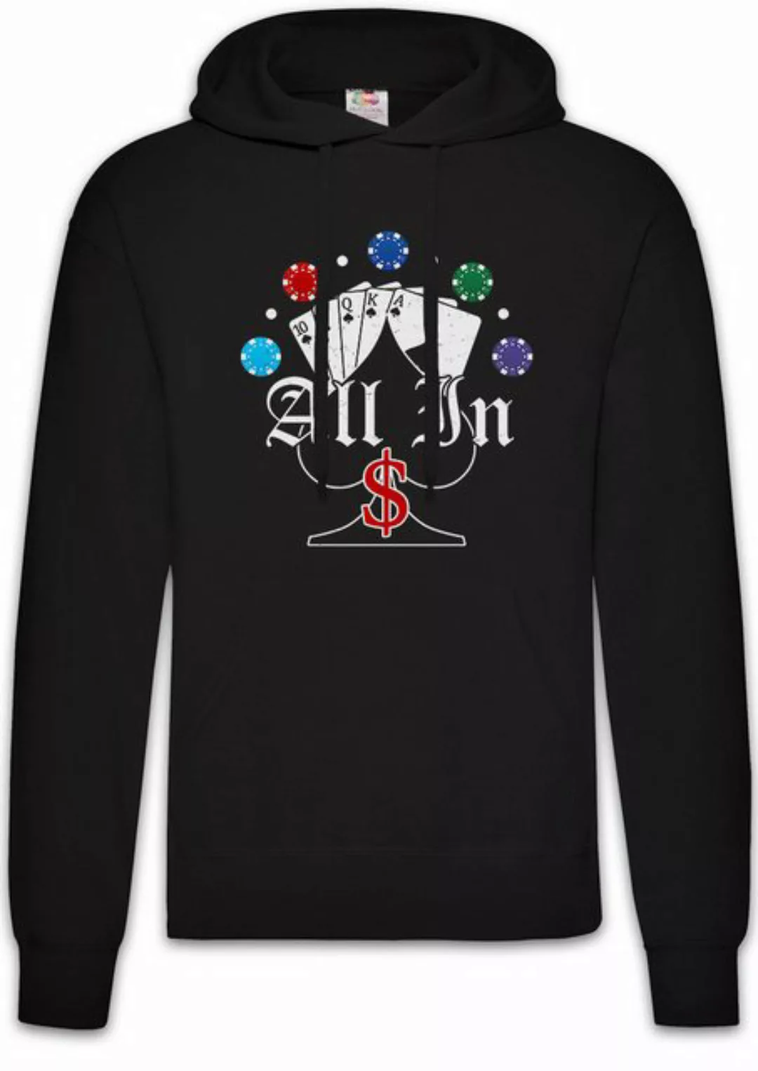 Urban Backwoods Hoodie Poker Spades All In Herren Hoodie Card Karten Spielk günstig online kaufen