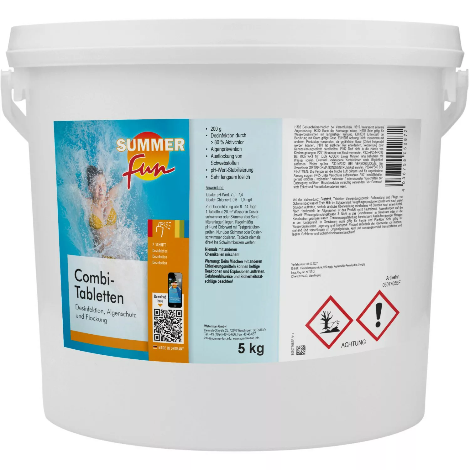 Summer Fun Desinfektion Combi Tabletten á 200 g 5 kg günstig online kaufen