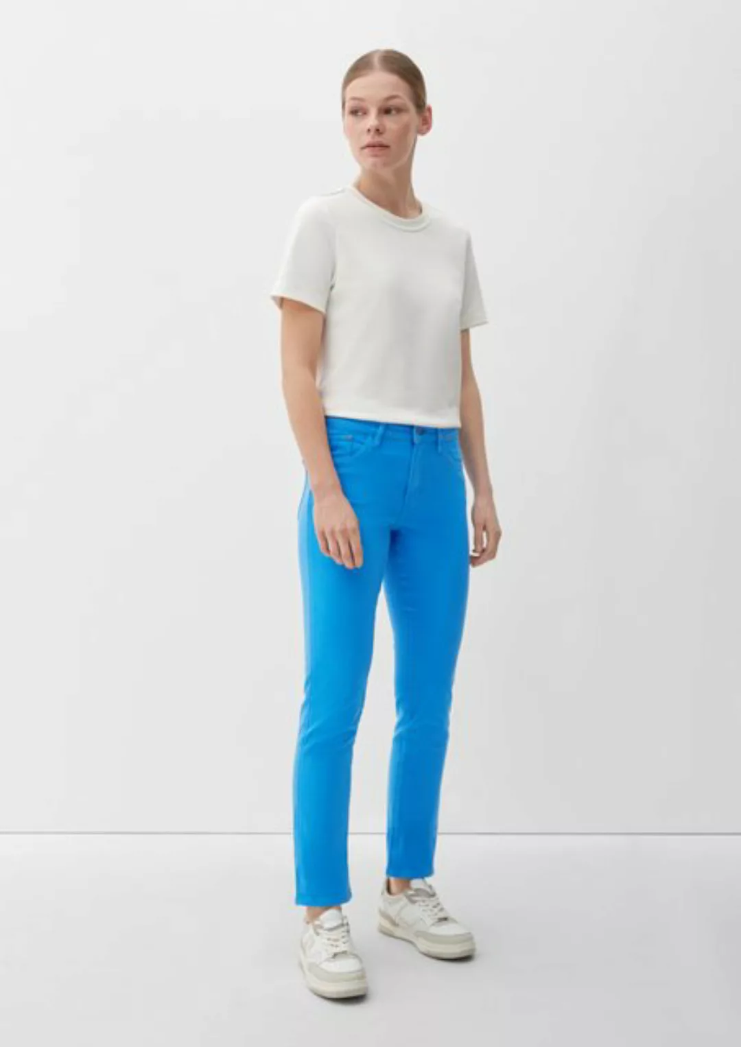 s.Oliver 5-Pocket-Jeans Jeans Betsy / Slim Fit / Mid Rise / Slim Leg Leder- günstig online kaufen