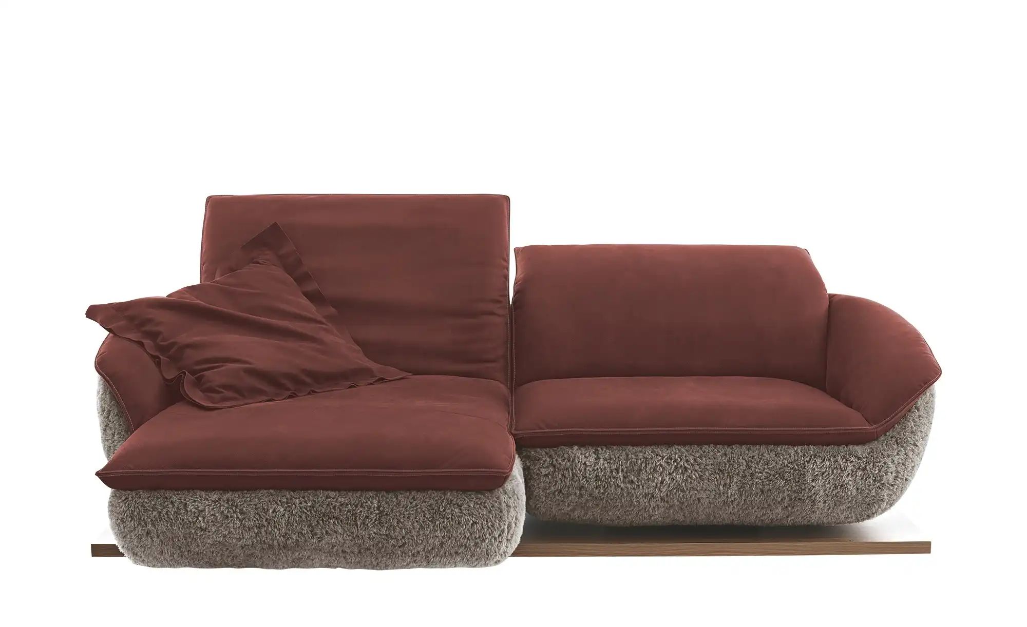 KOINOR Ecksofa  Mooove ¦ rot ¦ Maße (cm): B: 242 H: 99 T: 153 Polstermöbel günstig online kaufen