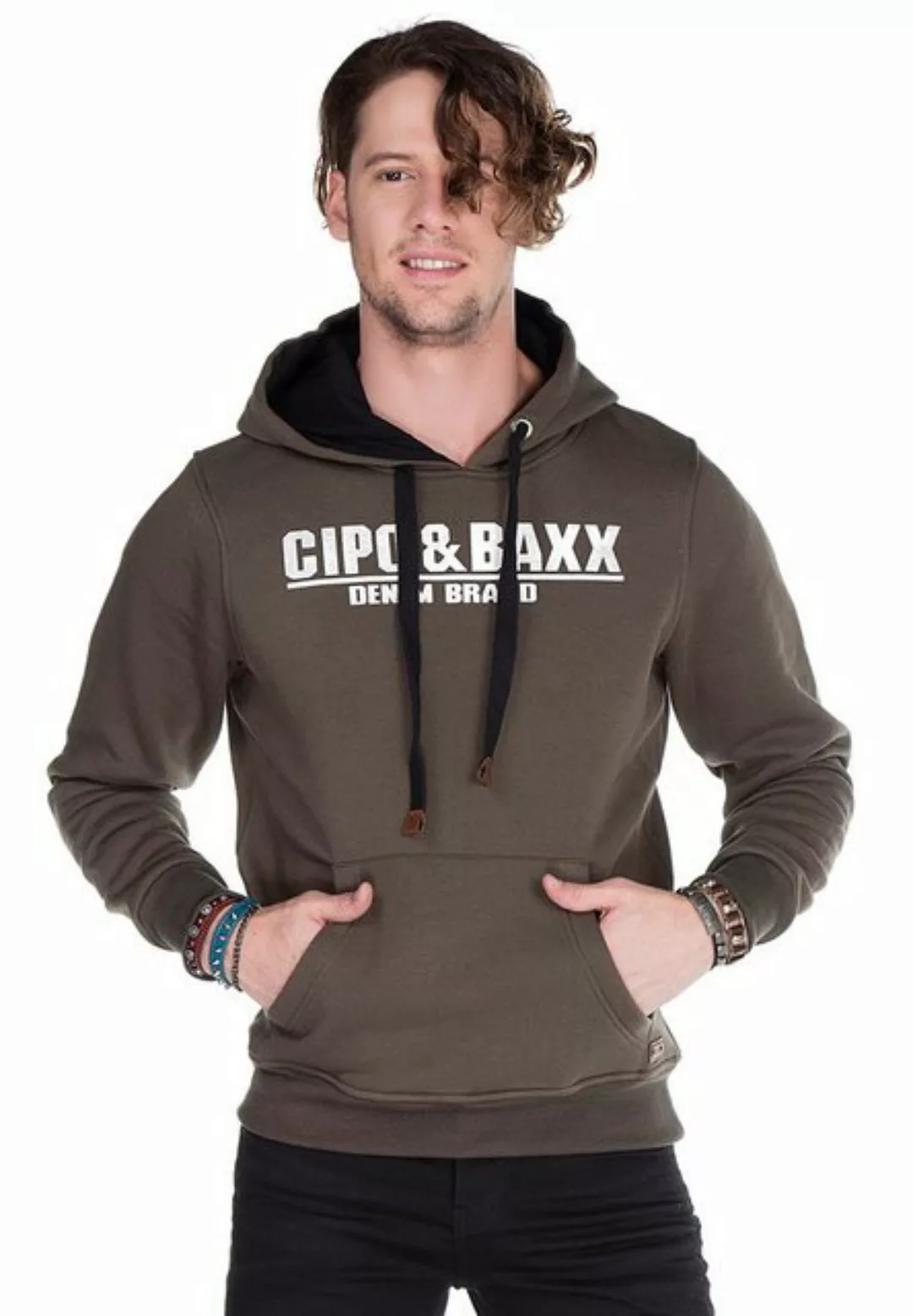 Cipo & Baxx Kapuzensweatshirt, mit Markenlogo günstig online kaufen