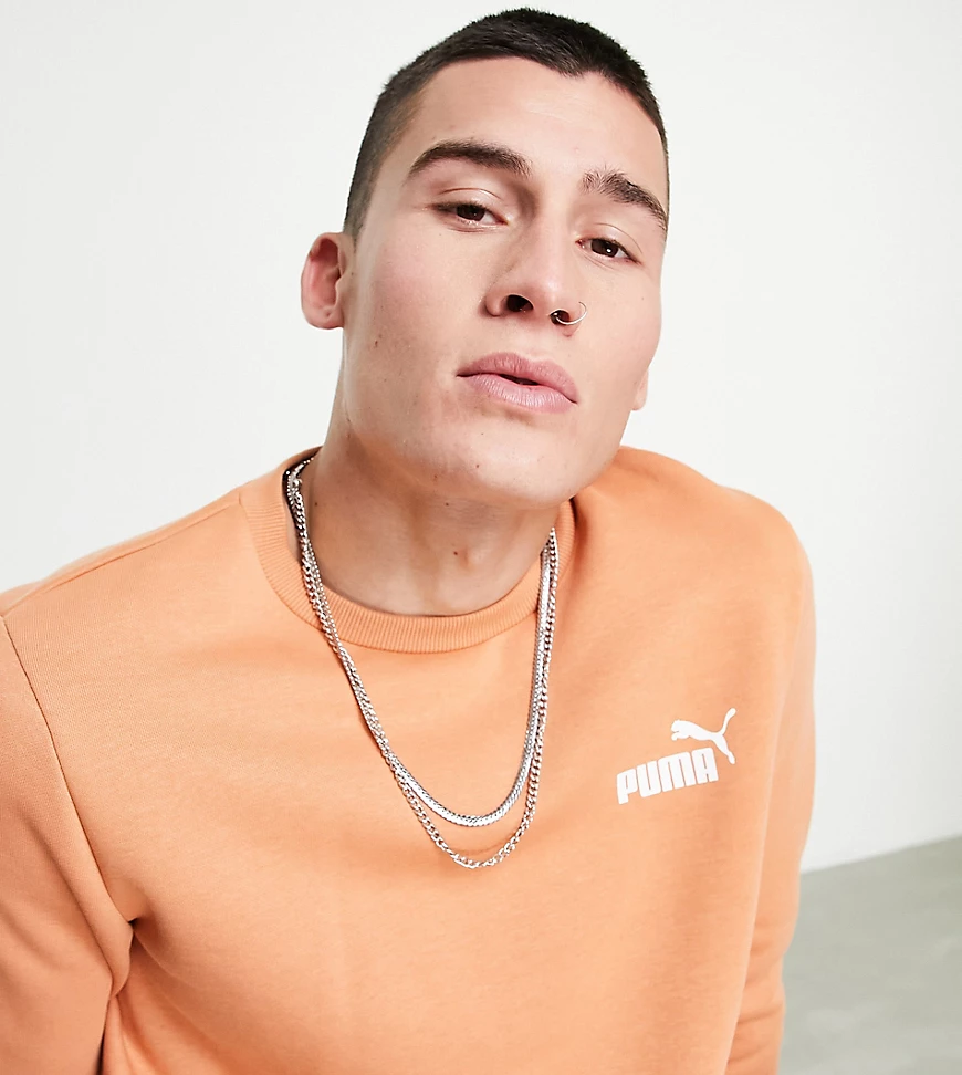 Puma – Essentials – Sweatshirt in Pfirsich, exklusiv bei ASOS-Braun günstig online kaufen