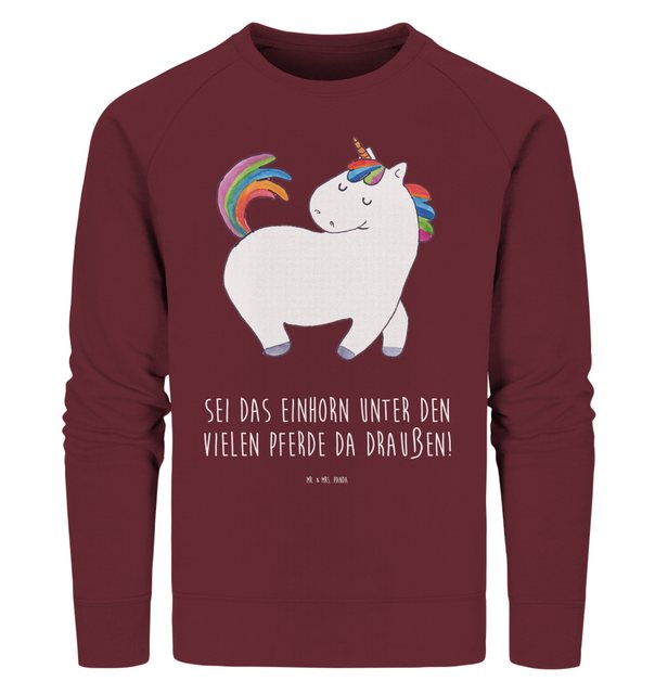 Mr. & Mrs. Panda Longpullover Größe L Einhorn Stolzieren - Burgundy - Gesch günstig online kaufen