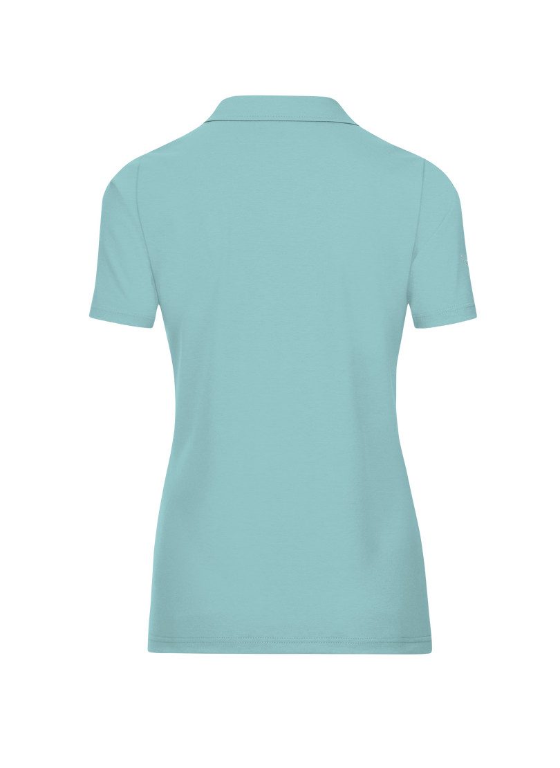 Trigema Poloshirt "TRIGEMA Poloshirt aus Baumwolle mit Kristallsteinen", (1 günstig online kaufen