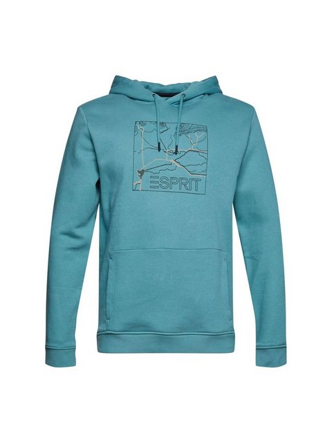 Esprit Sweatshirt Recycelt: Sweatshirt-Hoodie mit Print (1-tlg) günstig online kaufen