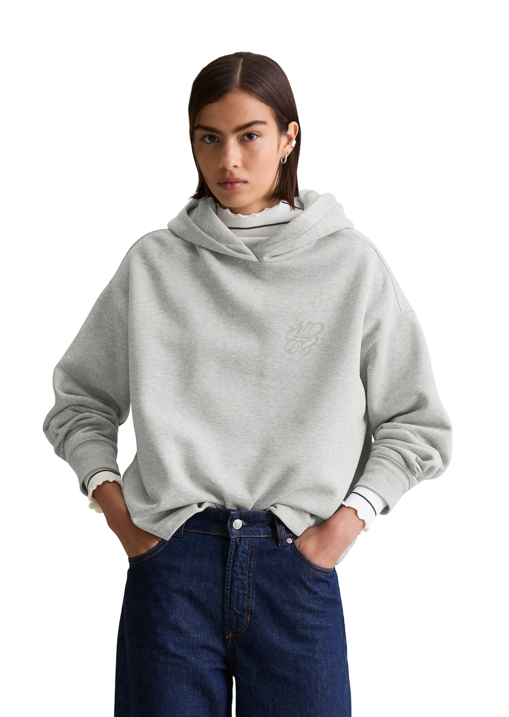 Marc OPolo DENIM Sweatshirt "aus softem Bio-Baumwolle-Mix" günstig online kaufen