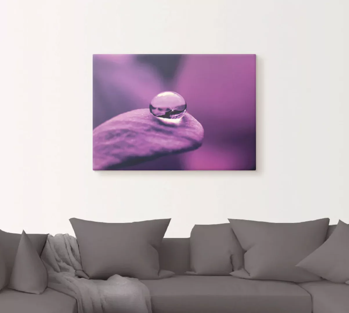 Artland Wandbild "Amethyst", Blumen, (1 St.), als Leinwandbild, Poster, Wan günstig online kaufen