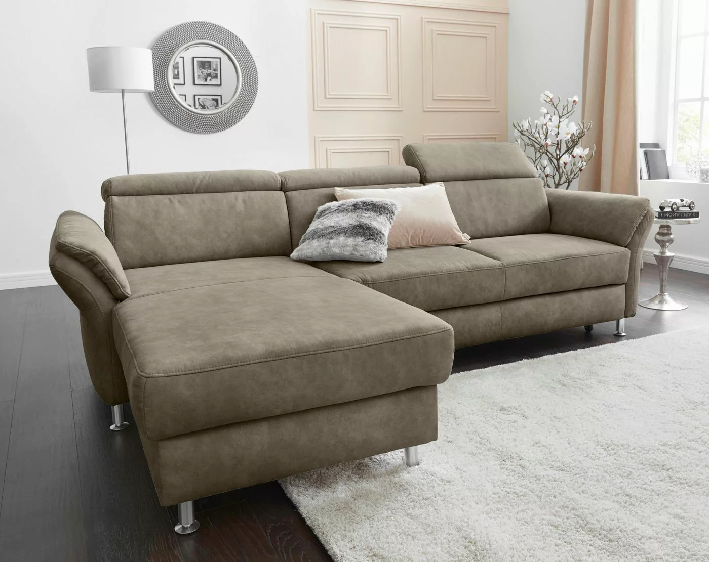 sit&more Ecksofa Avignon L-Form, Kopfteilverstellung, wahlweise mit Bettfun günstig online kaufen