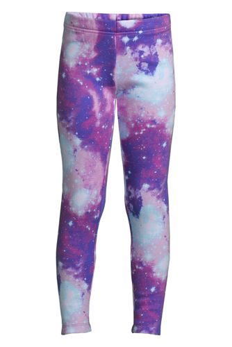 Fleece-Leggings, Größe: 140-152, Lila, by Lands' End, Flieder Galaxie günstig online kaufen