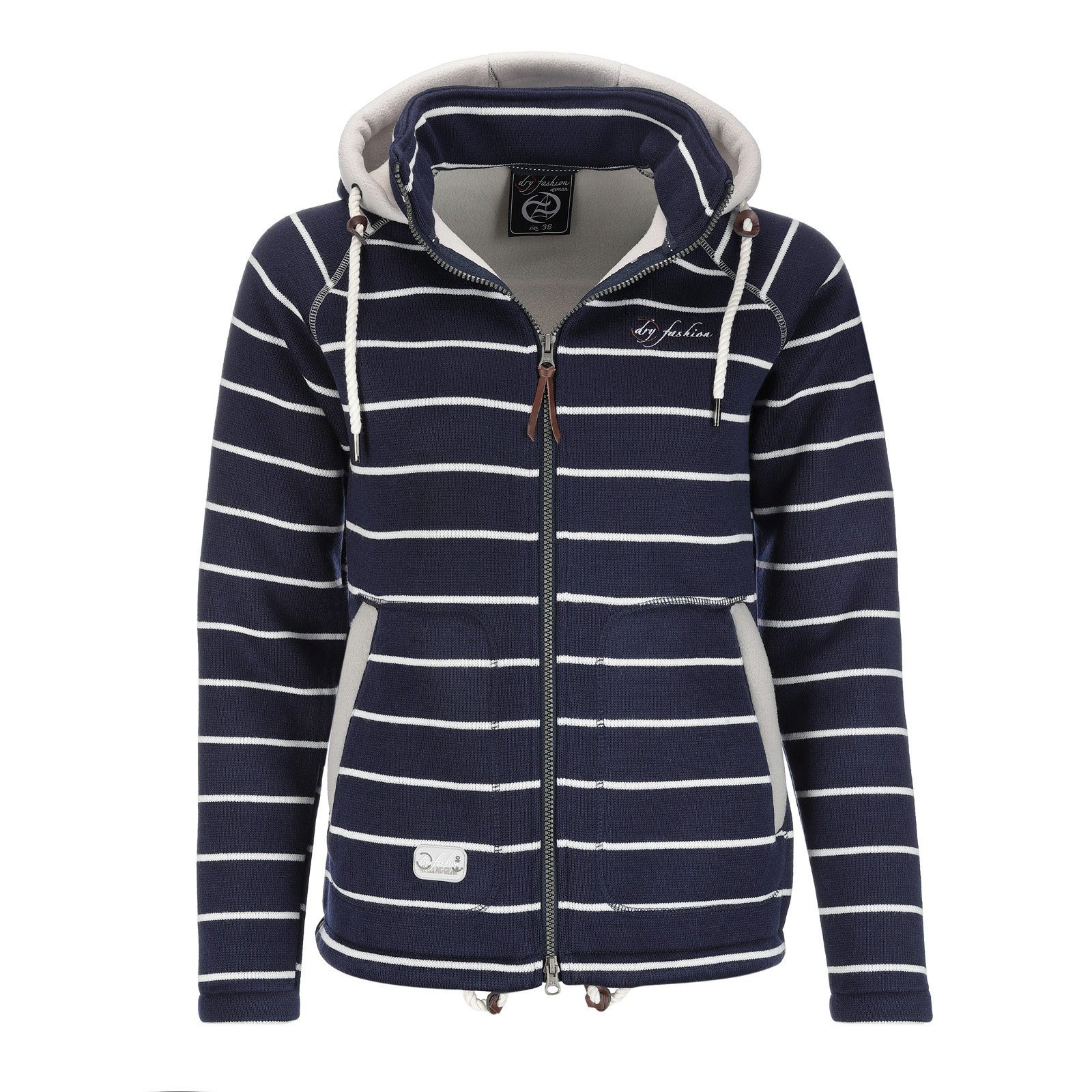 Dry Fashion Fleecejacke Damen Fleece-Jacke Strickjacke günstig online kaufen