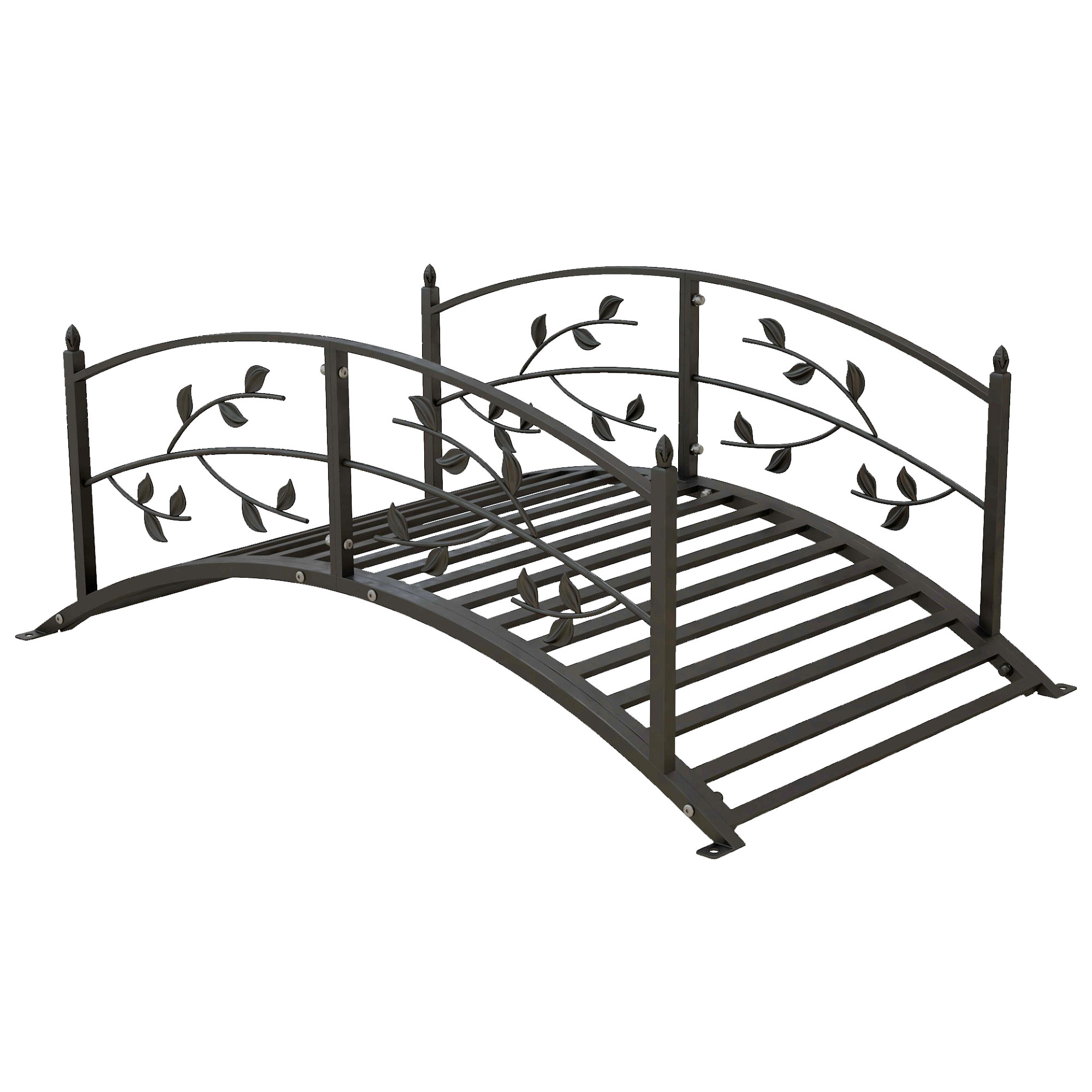 Outsunny Gartenbrücke - Teichbrücke - Gartendekoration dim. 119L x 67B x 47 günstig online kaufen