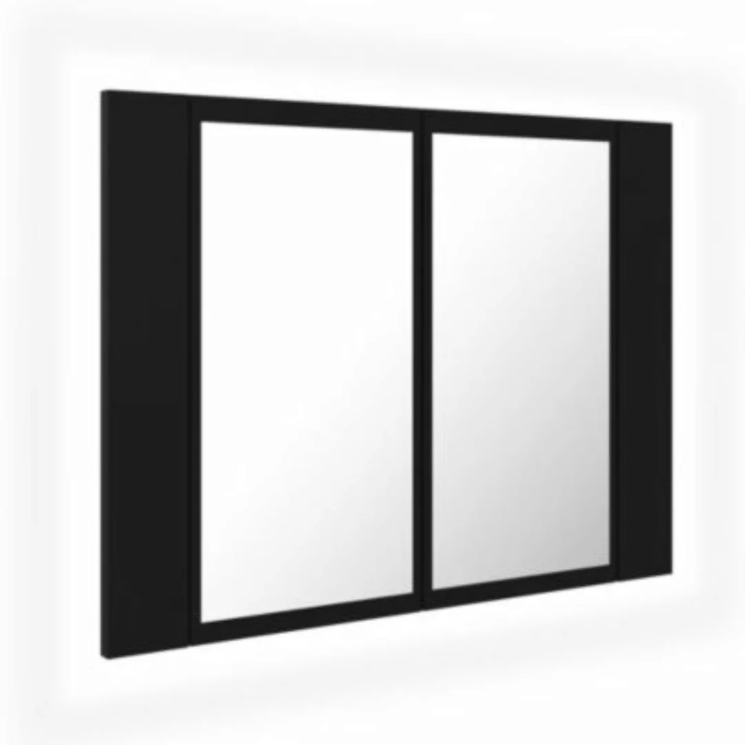 Led-bad-spiegelschrank Schwarz 60x12x45 Cm günstig online kaufen